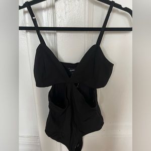 Bebe black bodysuit top/ spandex